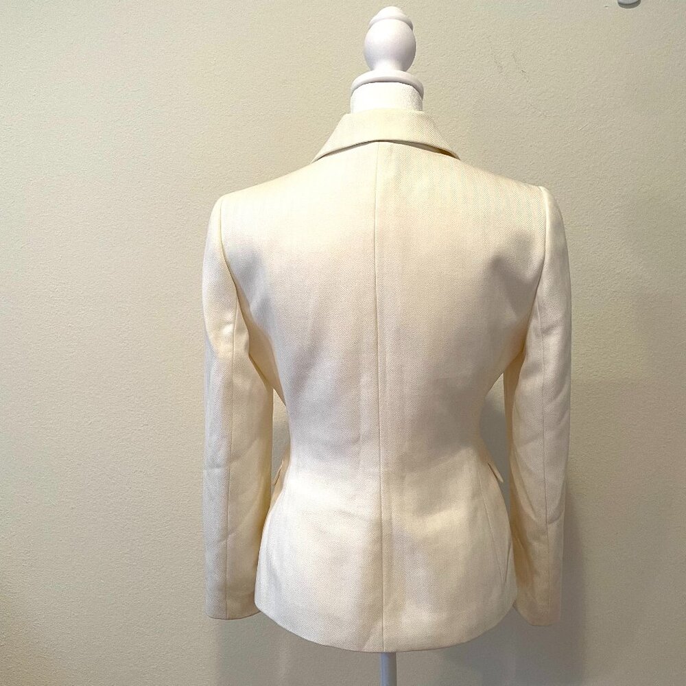 Tahari ASL Petite Women's Blazer  Beige/Ivory.  Size: 2P - Picture 3 of 8